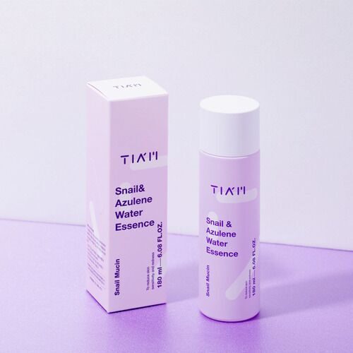 TIAM Тонер-эссенция с муцином улитки и азуленом - Snail & Azulene Water Essence, 180мл