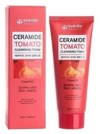 EYENLIP Очищающая пенка с экстрактом томата Ceramide Tomato Cleansing Foam 100мл